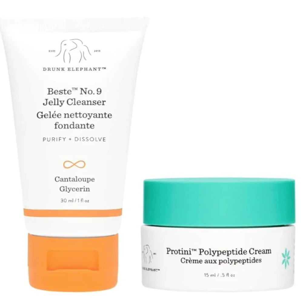 Drunk Elephant Beste Jelly Cleanser + Protini Polypeptide Cream 